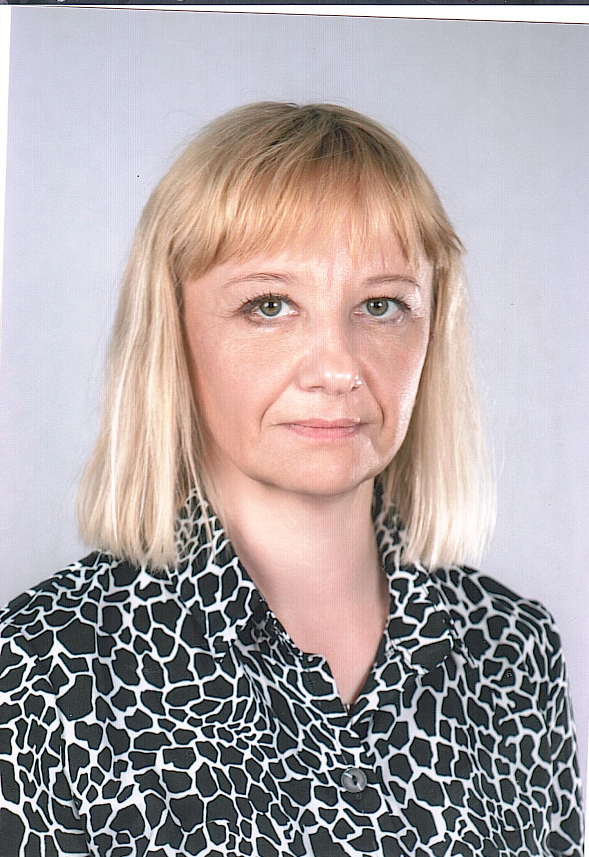 Ильинская Елена Николаевна, первая категория.